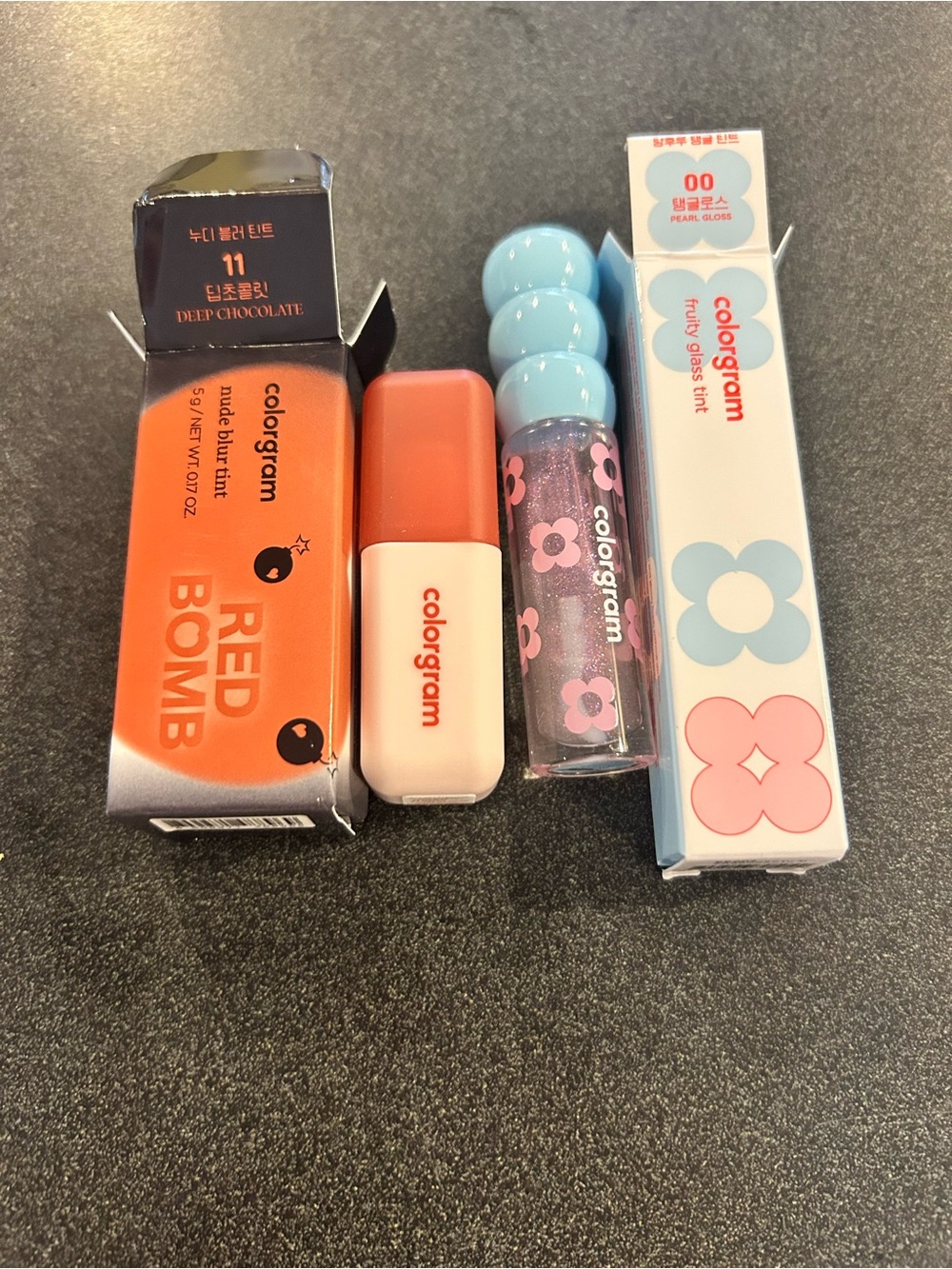 Colorgram Lip Duo – Orange Red Bomb Tint & Pink Fruity Gloss